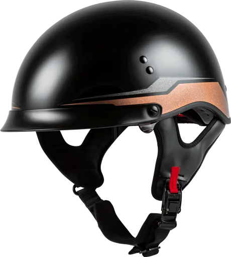 Hh 65 Half Helmet Source Full Dressed Black/Copper Xl 