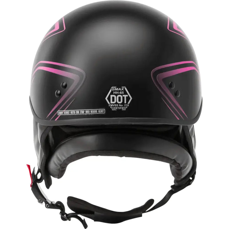 Hh 65 Half Helmet Torque Naked Matte Black/Pink Xs 