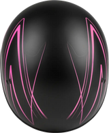 Hh 65 Half Helmet Torque Naked Matte Black/Pink Xs 