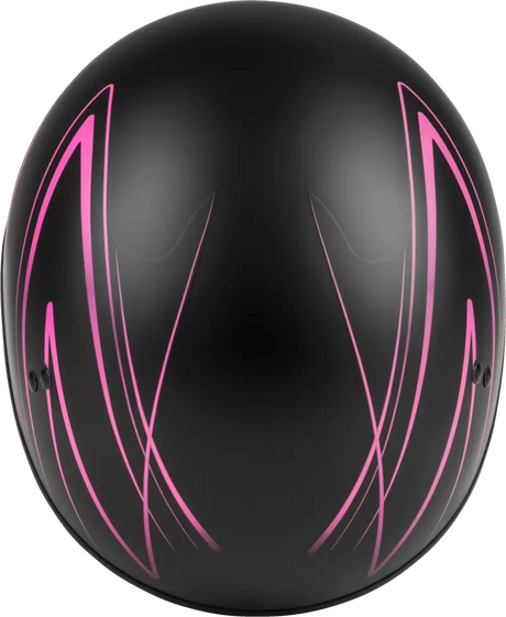 Hh 65 Half Helmet Torque Naked Matte Black/Pink Xs 