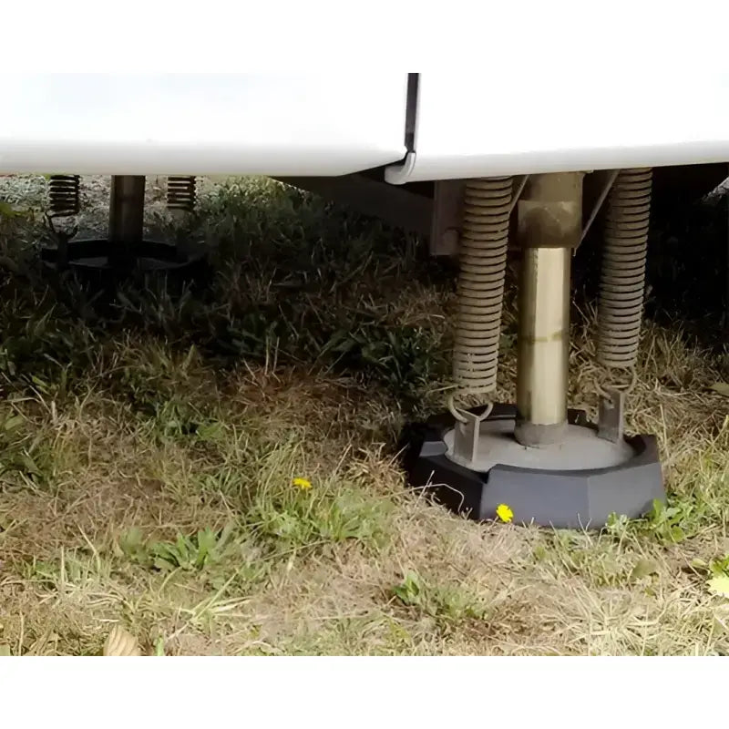 RV leveling system with Snappad Hiway 8 - 4 Pack, providing stability and support. Easy installation, durable construction, and secure fit for your RV’s landing gear. AVADA - Best Sellers, Must Haves