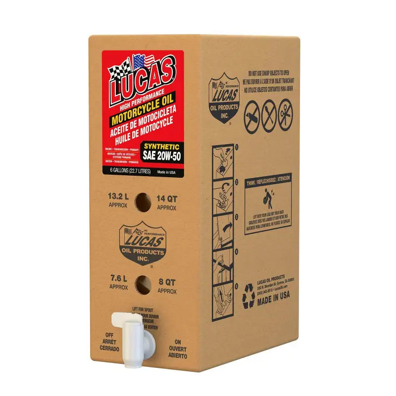 High Perf 4t Syn Engine Oil 20w50 6 Gal Box