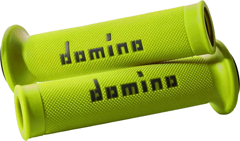 Motogp Grips Flo Yellow/Black Pair - DOMINO RACING