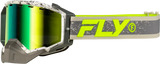 Zone Snow Goggle Gry/Hi Vis W/Green Mirror/Yellow Lens