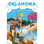 Oklahoma travel guide cover with Highway 21 Hook Gloves in genuine goat skin leather