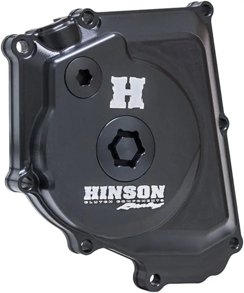 Black Hinson billet ignition cover for RMZ450 09-17 motorcycle engine clutch