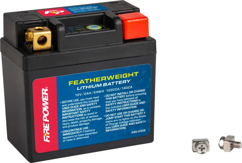FIRE POWER HJ04L-FP-B Featherweight Lithium Battery 120 Cca 12v/24wh