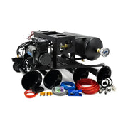 Black train horn kit with compressor and tank for Conductor’s Special 244K model