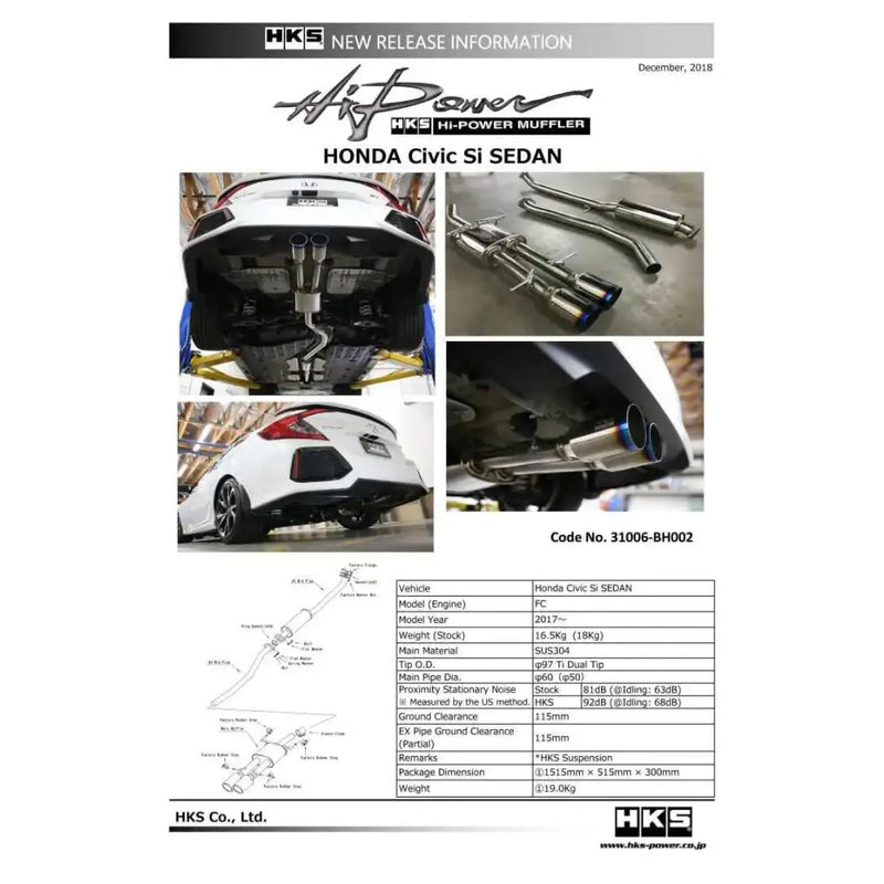 HKS 31006-BH002