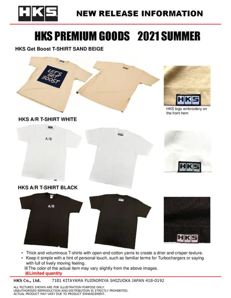 HKS branded T-shirt in sleek black color perfect for casual wear