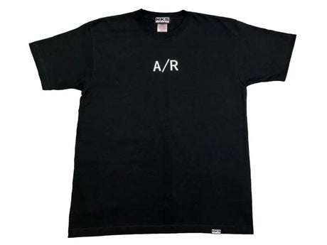 Black T-shirt in sleek black color with A/R text from HKS A/R T-SHIRT XL BLACK