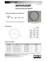 HKS Muffler Gasket 75mm ID 83.8mm OD - Truck & Automotive