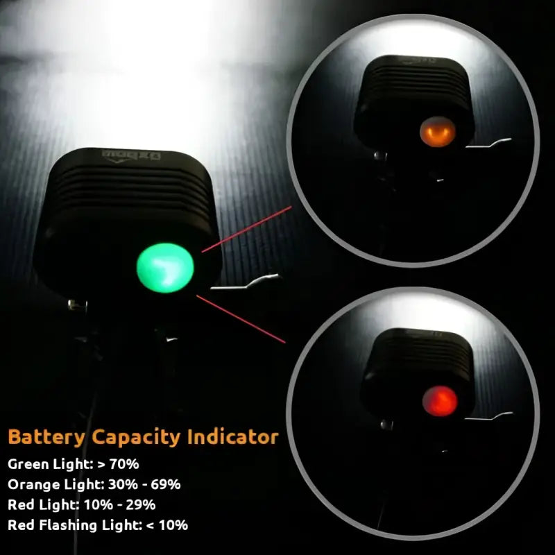 HL1011 Oxbow Gear Llc Voyager Mountain Bike Light Rechargeable Lithium Battery 