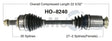 HO-8240 Trakmotive New Cv Axle - Shaft