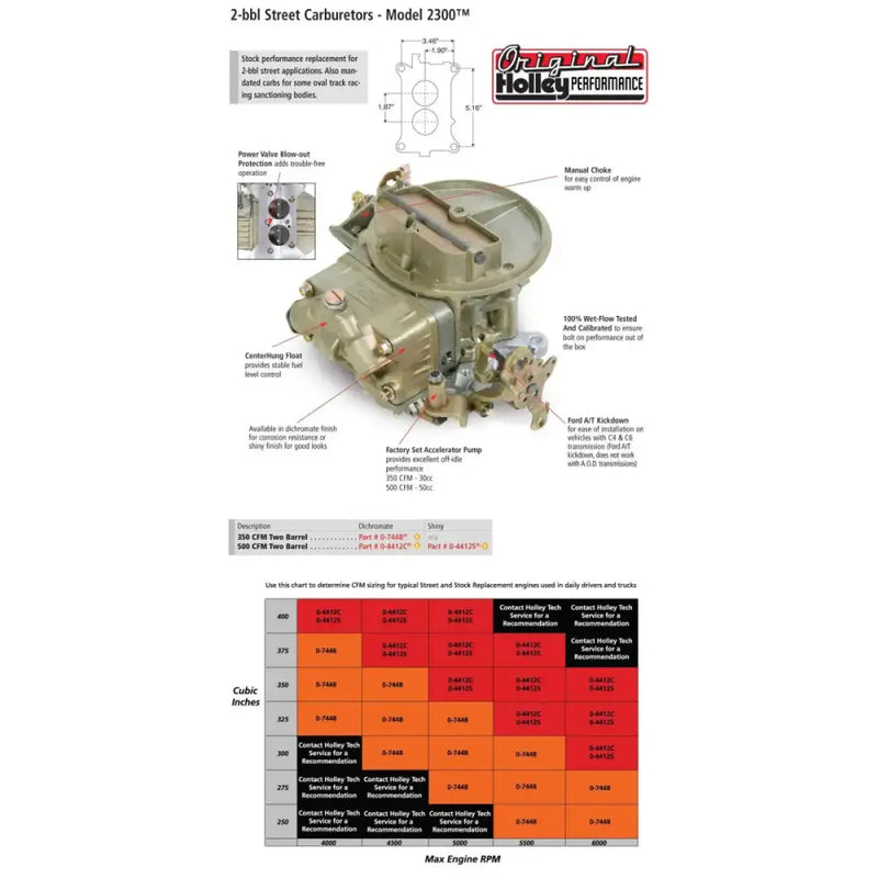 Holley Performance 0-4412C Carburetor