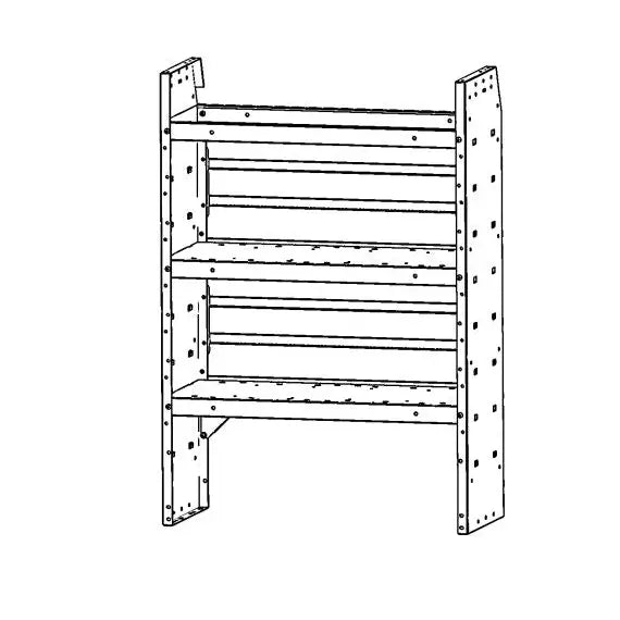 Holman Adjustable Shelf Lips Van Storage System Shelf Unit 48320