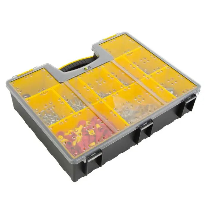 Holman Compartment Labels Locking Lid 40351 - Small Plastic Tote Deep Parts
