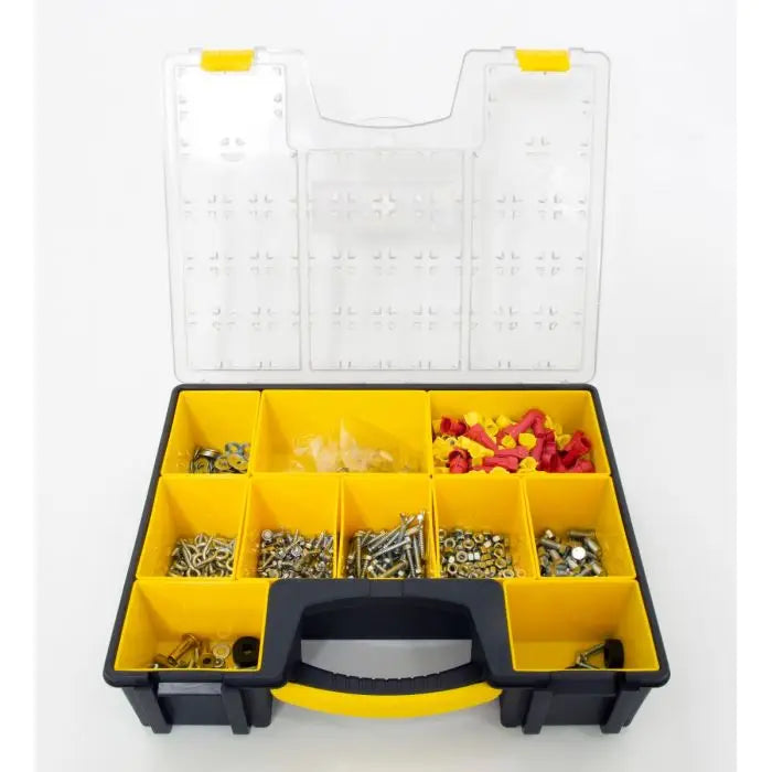 Holman Compartment Labels Locking Lid 40351 - Small Plastic Tote Deep Parts