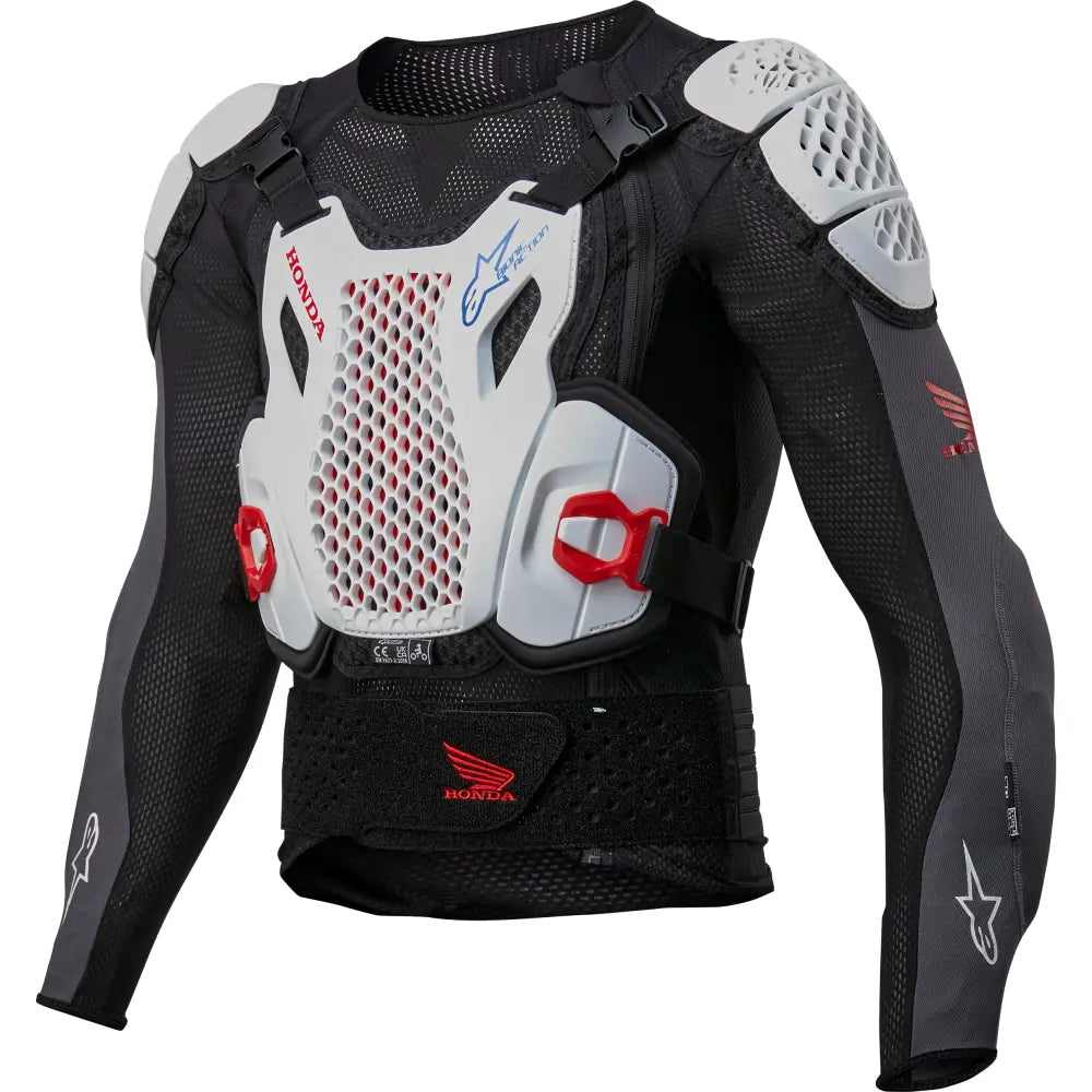 Honda Bionic + V2 Protection Jacket Blk/Wht/Blu/Br Red Lg