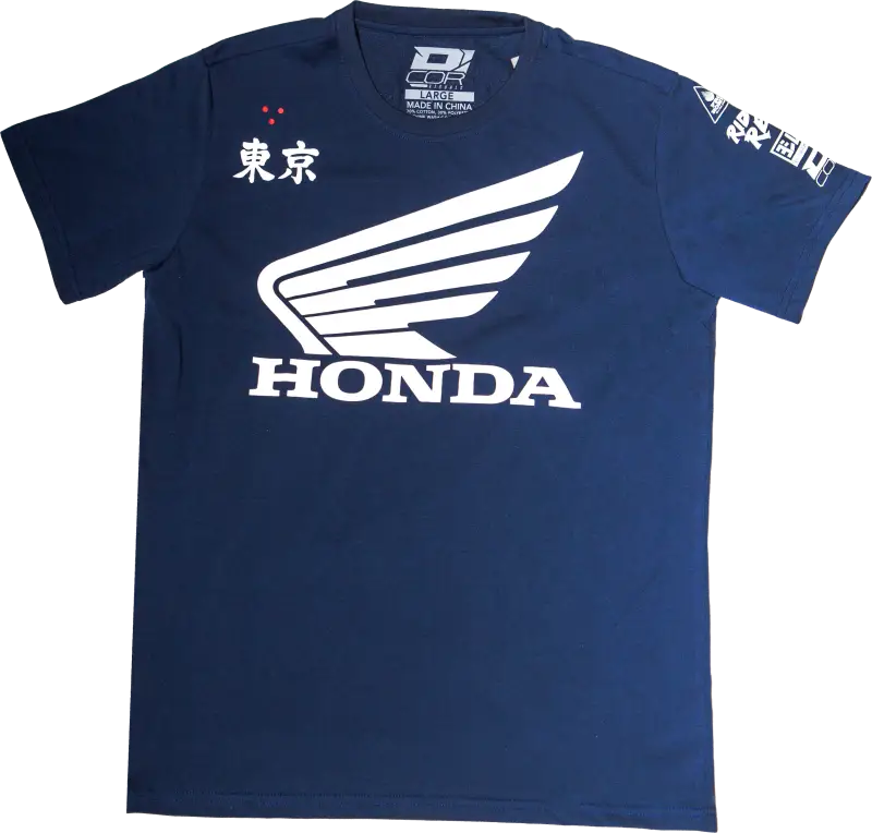Honda Factory T Shirt Navy Lg - D-COR