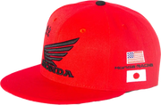 Honda Hat Factory Snapback Red - D-COR