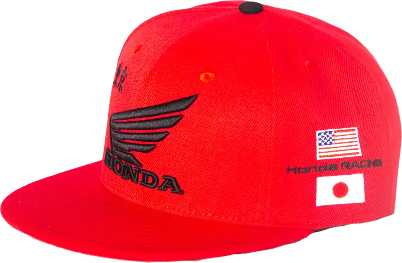 Honda Hat Factory Snapback Red - D-COR