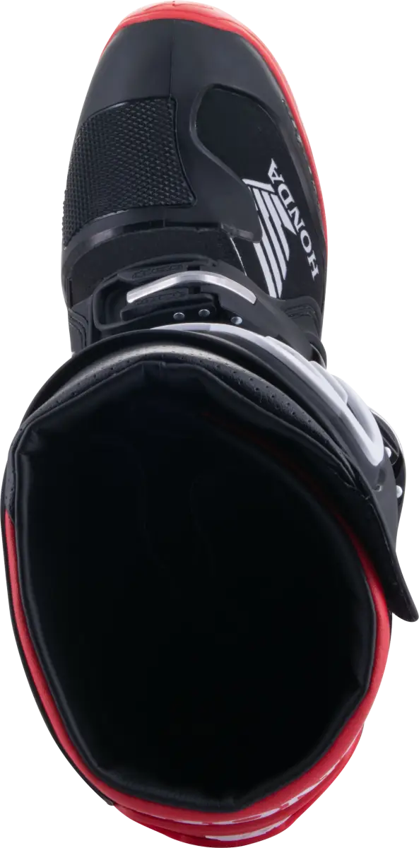 Honda Tech 7 Enduro Drystar Black/Bright Red Sz 10 - Powersports