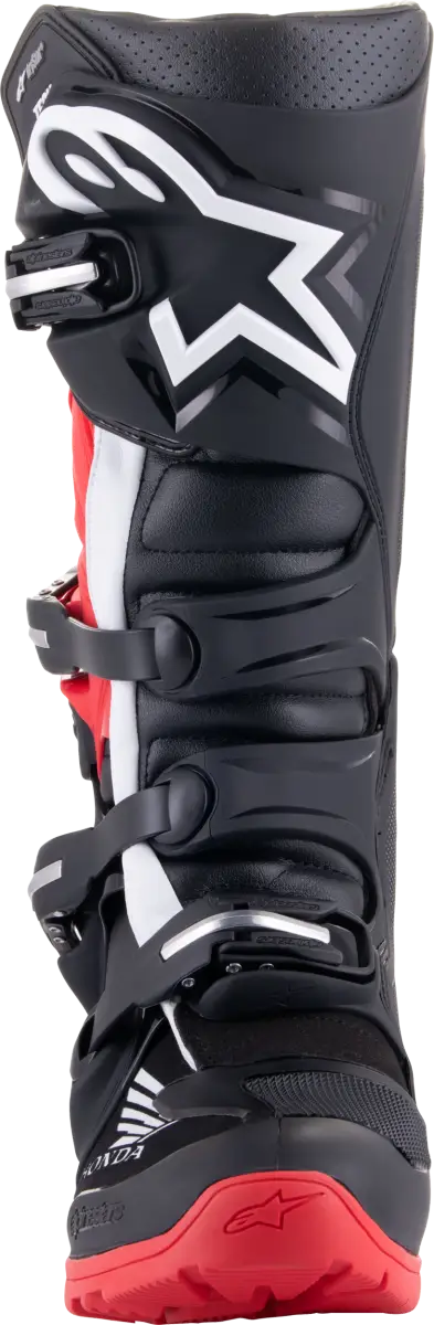 Honda Tech 7 Enduro Drystar Black/Bright Red Sz 10 - Powersports