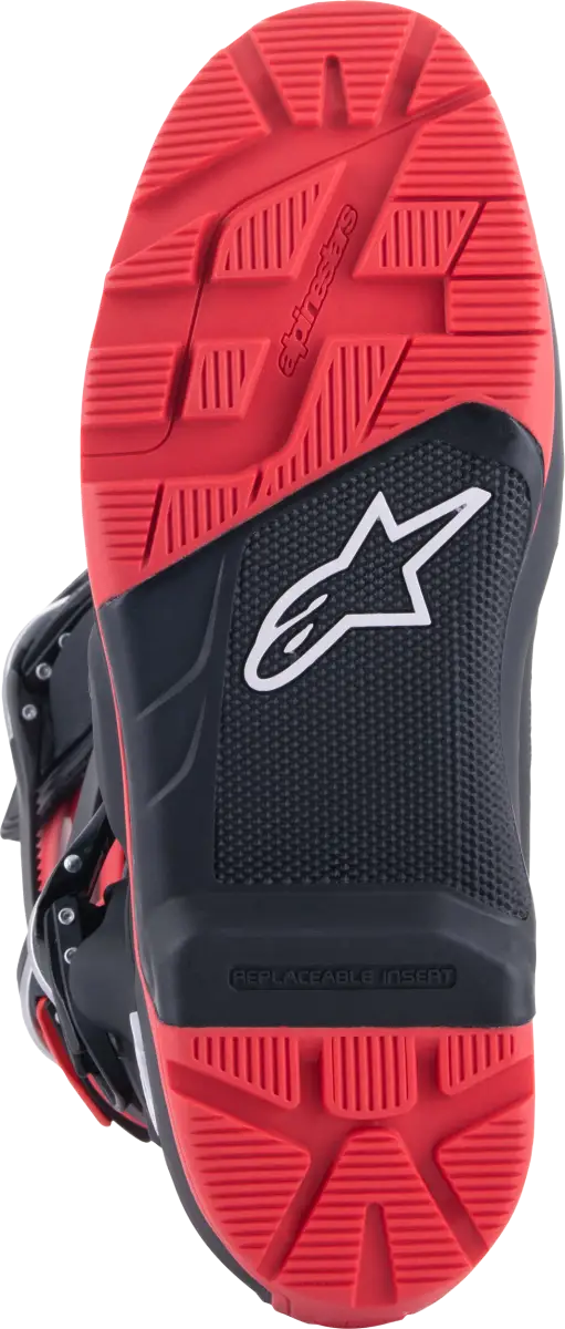 Honda Tech 7 Enduro Drystar Black/Bright Red Sz 10 - Powersports