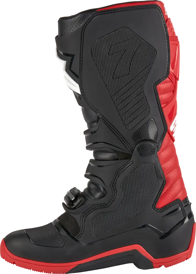 Honda Tech 7 Enduro Drystar Black/Bright Red Sz 10 - Powersports