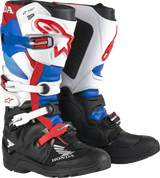 Honda Tech 7 Enduro Drystar Blk/Wht/Blu/Br Red Sz 12 - Powersports