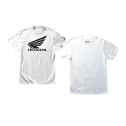 D-COR Honda Wing Ii T Shirt White Lg for Powersports
