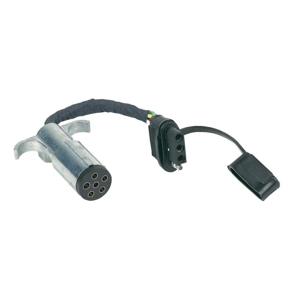 Hopkins Features Dust Cover Trailer Wiring Connector Adapter 47315 - 6WAY Rnd Plg 4WAY Adpt