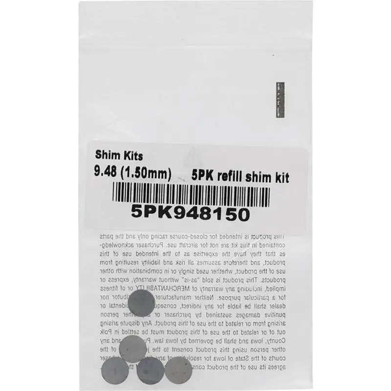 Hot Cams 2004-2009,2012-2013 Yamaha YFZ 450 450cc 1.50mm 5 piece shim refill - Hot Cams
