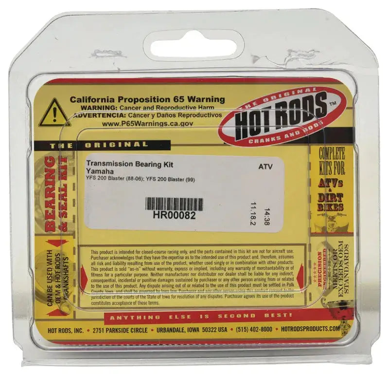 Hot Rods 88-06 Yamaha YFS 200 Blaster 200cc Transmission Bearing Kit - RV and Auto Parts