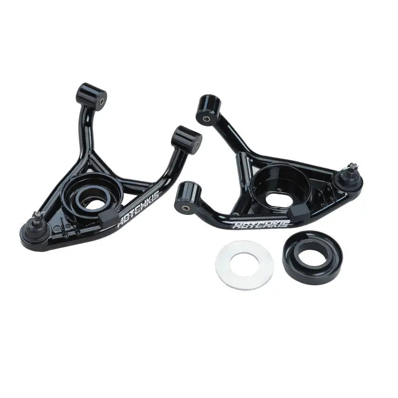 Black Hotchkis A-Body Lower A-Arms with bushings and ball joints for GM A-Body cars