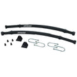 Black leaf spring suspension kit with chrome hardware for Hotchkis Mopar B-Body corrected sport leaf springs