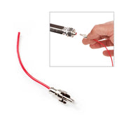 Red wire with metal connector for HP.2 Driver Industry Hot Plug RCA connection