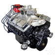 Shiny chrome and black HP98C ATK Engines Chevy 350 engine with 345Hp power