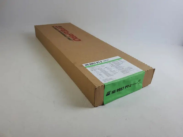 Cardboard box with green label for HS 9957 PT FelPro Head Set showing head set details