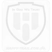 White motorcycle luggage sticker with shield design for Hawg Halters switch housing HSHA-2A-LR