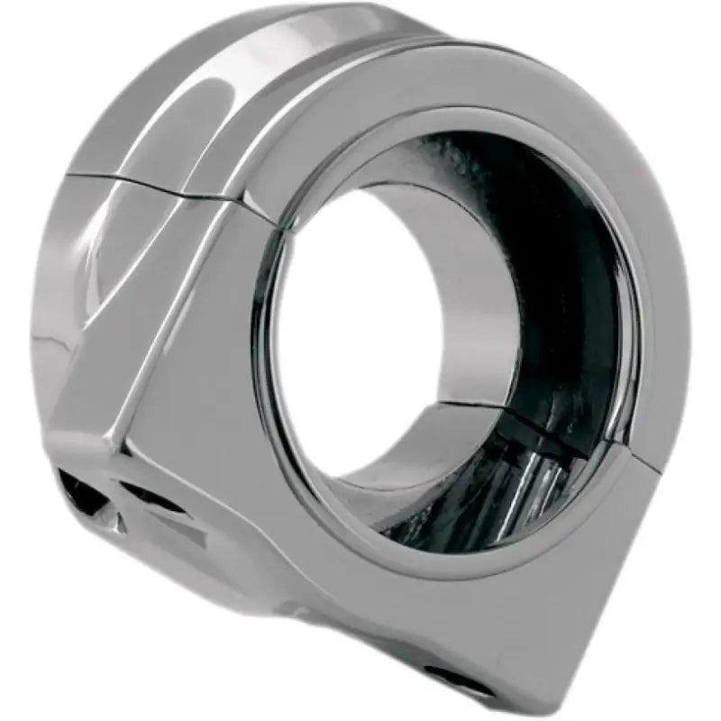 Chrome-plated motorcycle handlebar clamp for HSHA-2A-LR Hawg Halters switch housing