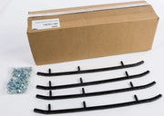 Four black hard weld runners with mounting studs, nuts, and box for HSP-1125-20 Weld Runners