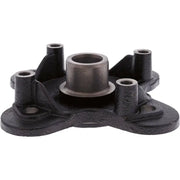 Black metal machinery part.
