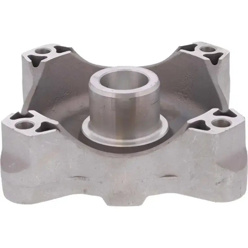 Silver metal machinery component.