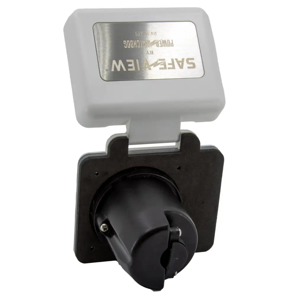 Hughes Auto Features Water Resistant Cover Power Inlet Port SV30API-W - White 30A Smart RV