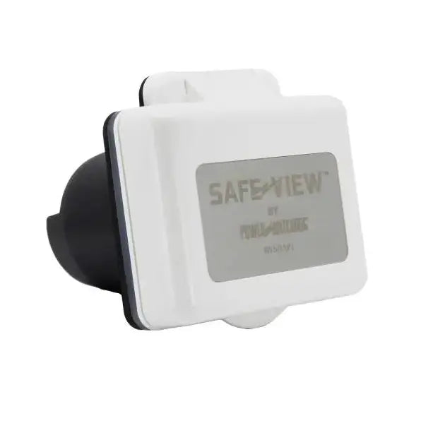Hughes Auto Features Water Resistant Cover Power Inlet Port SV50API-W - White 50A Smart RV