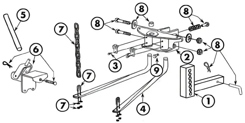 31524 Weight Distribution Hitch Lift Handle