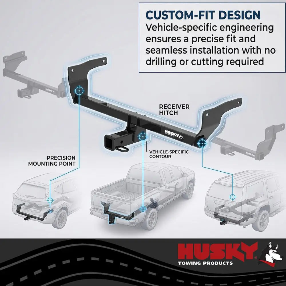 Husky Towing Limited Lifetime Warranty Trailer Hitch Rear 69668C - Jeep Grand Cherokee