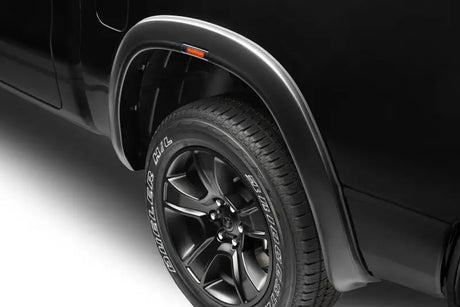 Black truck wheel well fender flare for Husky Liners 19-23 Ram 1500 RVL fender flares